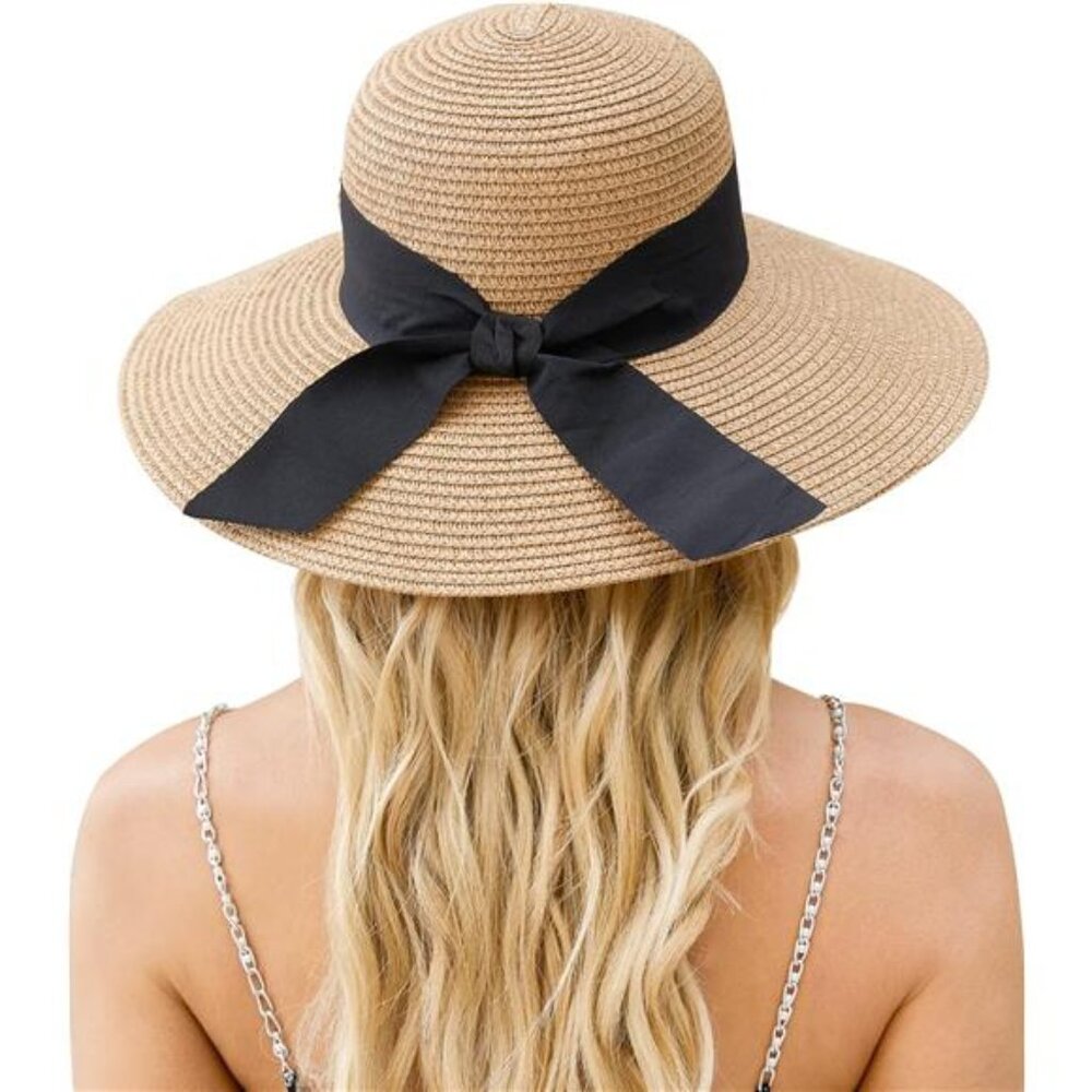 Beach Hat for Women, Wide Brim Sun Straw Hat for Women, Sun Hat Womens UPF 50+